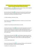 HSC 343 101 CP &lpar;Unit One&colon; Drug Laws&comma; Pharmacokinetics&comma; Pharmacodynamics&rpar; Exam  Questions and Answers&vert;