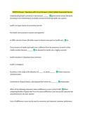 HSPM 412 Exam 1 Questions with Correct Answers&vert; Latest Update