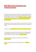 RHIT Mock Exam Questions And Outlined Answers &vert; 100&percnt; pass
