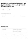 PN 3004 Final Exam Questions & Answers EXAM &lpar;updated 2026&rpar; &lpar;complete solutions&rpar; ASSURED SUCCESS&sol;GRADED A&plus;&excl;&excl;&excl;