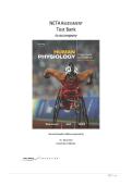 TEST BANK for Human Physiology From Cells to Systems 8th Edition by Lauralee Sherwood &sol; Latest Update A&plus;GRADED