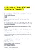 EDU 119 TEST 1 QUESTIONS AND ANSWERS ALL CORRECT 