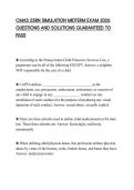 CMAS 258N SIMULATION MIDTERM EXAM 2026 QUESTIONS AND SOLUTIONS GUARANTEED TO PASS