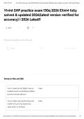 Vivint SHP practice exam 130q 2026 EXAM fully solved & updated 2026&lpar;latest version verified for accuracy&rpar; &vert; 2026 Latest&excl;&excl;