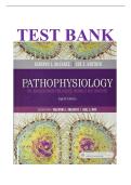 TEST BANK FOR Pathophysiology&colon; The Biologic Basis for Disease in Adults and Children 8th Edition by Kathryn L&period; McCance MS PhD &lpar;Author&rpar; latest update