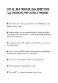 DCF 40 HOUR TRAINING EXAM SCRIPT 2026 FULL QUESTIONS AND CORRECT ANSWERS