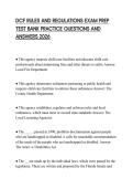 DCF RULES AND REGULATIONS EXAM PREP TEST BANK PRACTICE QUESTIONS AND ANSWERS 2026