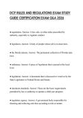 DCF RULES AND REGULATIONS EXAM STUDY GUIDE CERTIFICATION EXAM Q&A 2026