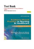 evidence-based practice nursing test bank&comma; Melnyk 5th edition MCQ&comma; nursing EBP questions&comma; healthcare exam prep&comma; rationalized answers