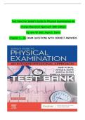 Test Bank For Seidel's Guide to Physical Examination An Interprofessional Approach 10th Edition By Jane Ball&comma; Joyce Dains&comma; John Flynn&comma; Barry Solomon&comma; Rosalyn Stewart&comma; ISBN&colon;9780323761833 All Chapter 1-26 