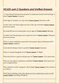NCLEX- part 2 Questions and Verified Answers