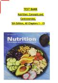 Test Bank &ndash; Nutrition&colon; Concepts and Controversies &lpar;5th Edition&rpar; by Sizer & Whitney &vert; ISBN 9780176892869 &vert; Verified Q&A