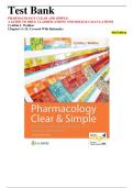 Pharmacology Clear & Simple 4th Edition Test Bank&colon; Drug Classifications & Dosage Calculations with Practice Questions & Rationales