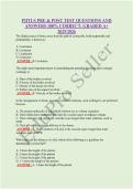 PHTLS PRE & POST TEST QUESTIONS AND ANSWERS 100&percnt; CORRECT&comma; GRADED A&plus; 2025&sol;2026