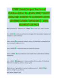 NYSTCE Multi-Subject&colon; Teachers of Childhood &lpar;Part 3&rpar; &ndash; EXAM STUDY GUIDE 2026&sol;2027 COMPLETE QUESTIONS WITH VERIFIED CORRECT ANSWERS &vert;&vert; 100&percnt; GUARANTEED PASS <NEWEST VERSION>
