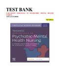 Varcarolis Psychiatric Nursing 5th Ed Test Bank &vert; NCLEX Study Guide & Practice Questions