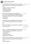 Computer Forensics Midterm &sol; Digital Evidence & Investigation &sol; Study Guide & Test Bank &sol; Score 100&percnt; &sol; 2025 Update