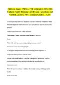 Midterm Exam&colon; FNP654&sol; FNP 654 &lpar;Latest 2025&sol; 2026 Update&rpar; Family Primary Care I Exam &vert; Questions and Verified Answers&vert; 100&percnt; Correct&vert; Grade A &ndash; GCU