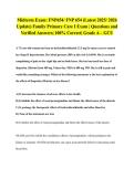 Midterm Exam&colon; FNP654&sol; FNP 654 &lpar;Latest 2025&sol; 2026 Update&rpar; Family Primary Care I Exam &vert; Questions and Verified Answers&vert; 100&percnt; Correct&vert; Grade A &ndash; GCU