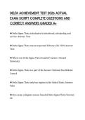 DELTA ACHIEVEMENT TEST 2026 ACTUAL EXAM SCRIPT COMPLETE QUESTIONS AND CORRECT ANSWERS GRADED A&plus;