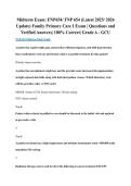 Midterm Exam&colon; FNP654&sol; FNP 654 &lpar;Latest 2025&sol; 2026 Update&rpar; Family Primary Care I Exam &vert; Questions and Verified Answers&vert; 100&percnt; Correct&vert; Grade A &ndash; GCU