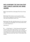 DELTA ACHIEVEMENT TEST 2026 EXAM STUDY GUIDE COMPLETE QUESTIONS AND VERIFIED ANSWERS