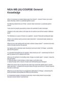 NGA-WE-&lpar;A&rpar;-COURSE General Knowledge Questions with Accurate Answers