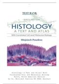 Test Bank For Histology&colon; A Text and Atlas&colon; With Correlated Cell and Molecular Biology Ninth&comma; North American Edition by Dr&period; Wojciech Pawlina  &lpar;Latest complete edition with rationales&rpar; &lpar;2026&sol;2027&rpar; &lpar;All Chapters Covered&rpar; &lpar;Graded A&plus;&rpar;