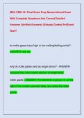 MSU CEM 141 Final Exam Prep Newest Actual Exam  With Complete Questions And Correct Detailed  Answers &lpar;Verified Answers&rpar; &vert;Already Graded A&plus;&vert;Brand  New&excl;&excl;