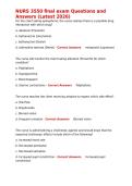 NURS 3550 final exam Questions and Answers &lpar;Latest 2026