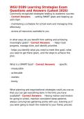 WGU D389 Learning Strategies Exam Questions and Answers &lpar;Latest 2026&rpar;