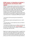 D389 Lesson 1-4 Questions & Section 1 Test Questions and Answers 2026 Update&period;
