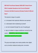 EEE 463 Final Exam Newest 2026-2027 Actual Exam  With Complete Questions And Correct Detailed  Answers &lpar;Verified Answers&rpar; &vert;Already Graded A&plus;&vert;Brand  New&excl;&excl;