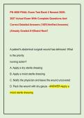 PN 4006 FINAL Exam Test Bank 2 Newest 2026-  2027 Actual Exam With Complete Questions And  Correct Detailed Answers &lpar;100&percnt;Verified Answers&rpar;  &vert;Already Graded A&plus;&vert;Brand New&excl;&excl;