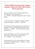 FEMA IS-800&period;D Exam Prep 2026&colon; National  Response Framework &lpar;NRF&rpar; Study Guide &  Practice Questions