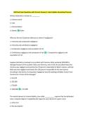 LSB Final Exam Questions with Correct Answers&vert; Latest Update