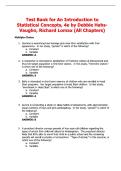 Test Bank for An Introduction to Statistical Concepts&comma; 4e by Debbie HahsVaughn&comma; Richard Lomax &lpar;All Chapters&rpar; 