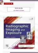 Radiographic Imaging and Exposure &lpar;7th Edition&comma; Terri L&period; Fauber&rpar; &ndash; Verified Test Bank & Study Guide &lpar;All Chapters Included&rpar;