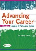 Test Bank - Advancing Your Career Concepts in Professional Nursing by Rose Kearney Nunnery 