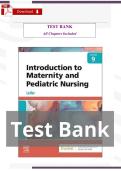 Introduction to Maternity and Pediatric Nursing &lpar;9th Edition&comma; Gloria Leifer&rpar; &ndash; Verified Test Bank & Study Guide &lpar;Chapters 1&ndash;34 Included&rpar;