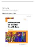 TESTBANK FOR Foundations of Mental Health Care&comma; 6th Edition by Morrison-Valfre