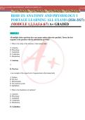 BIOD 151 ANATOMY AND PHYSIOLOGY 1 PORTAGE LEARNING ALL EXAMS &lpar;2026-2027&rpar; &lpar;MODULE 1&comma;2&comma;3&comma;4&comma;5&comma;6 &7&rpar; A&plus; GRADED