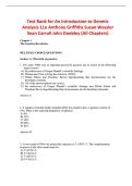 Test Bank An Introduction to Genetic Analysis 11e Anthony Griffiths Susan Wessler Sean Carroll John Doebley