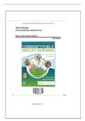Test Bank For Community&sol;Public Health Nursing&colon; Promoting the Health of Populations 8th Edition by Nies  &vert; Chapter 1-34 &vert; All Chapters with Answers and Rationals