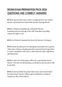 DEOMI EXAM PREPARATION PACK 2026 QUESTIONS AND CORRECT ANSWERS