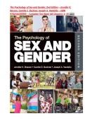 The Psychology of Sex and Gender&comma; 2nd Edition &ndash; Jennifer K&period; Bosson&comma; Camille E&period; Buckner&comma; Joseph A&period; Vandello &ndash; ISBN 9781544393995 &ndash; Complete Test Bank &lpar;All Chapters 1&ndash;15&rpar; latest Updated Version&comma; GRADED A&plus;