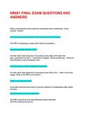 NR601 FINAL EXAM QUESTIONS AND ANSWERS