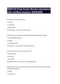 OB&sol;GYN Final Exam Review Questions with verified answers 2025&sol;2026