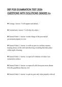 DEP PQS EXAMINATION TEST 2026 QUESTIONS WITH SOLUTIONS GRADED A&plus;