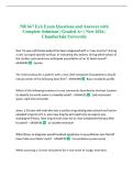NR 667 Exit Exam Questions and Answers with Complete Solutions &vert; Graded A&plus; &vert; New 2026 &vert; Chamberlain University